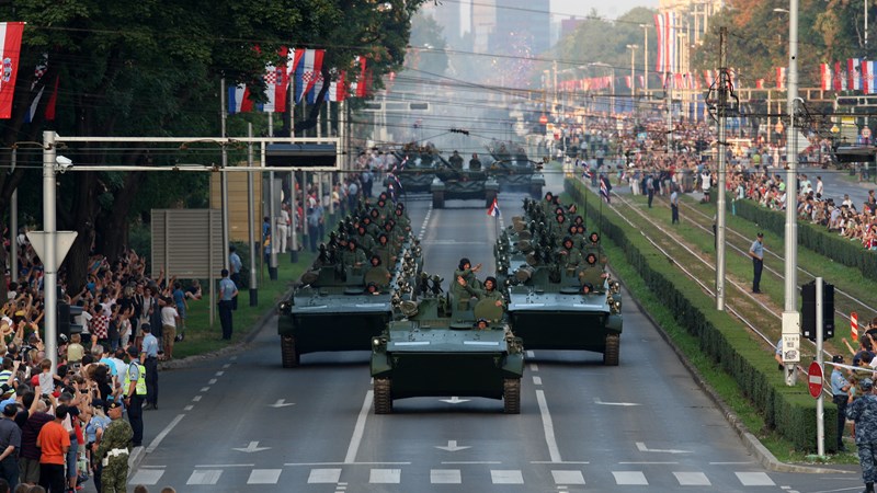 Grand military parade held in Croatia to mark Operation Storm anniversary